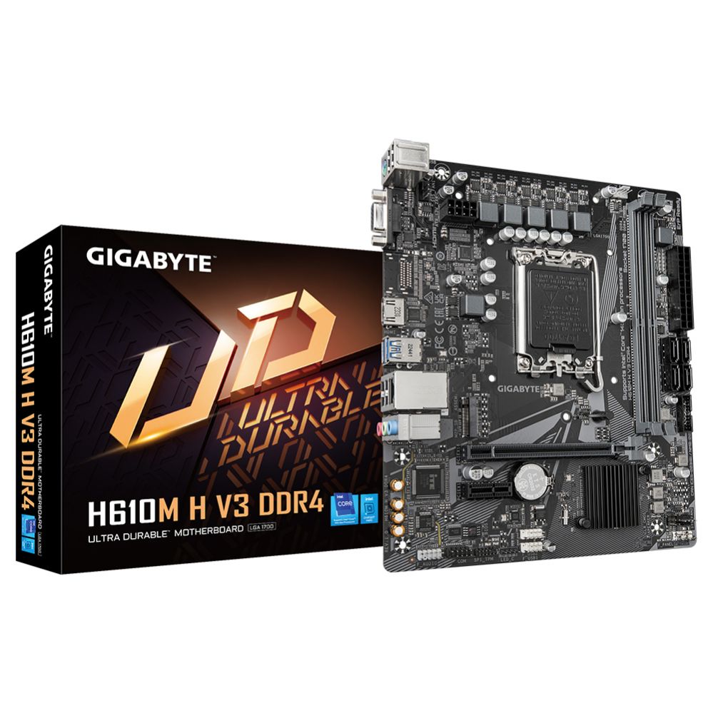 Intel protsessori emaplaat Gigabyte  M/B H610M H V3 DDR4 1.0 |