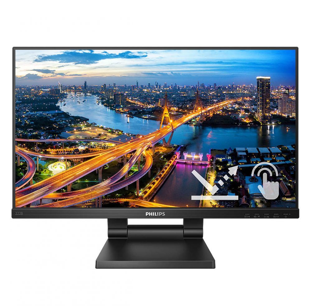 Монитор Philips  222B1TC/00 21.5" IPS/1920x1080,16:9, 250cd/m²,4ms/HDMI DP USB