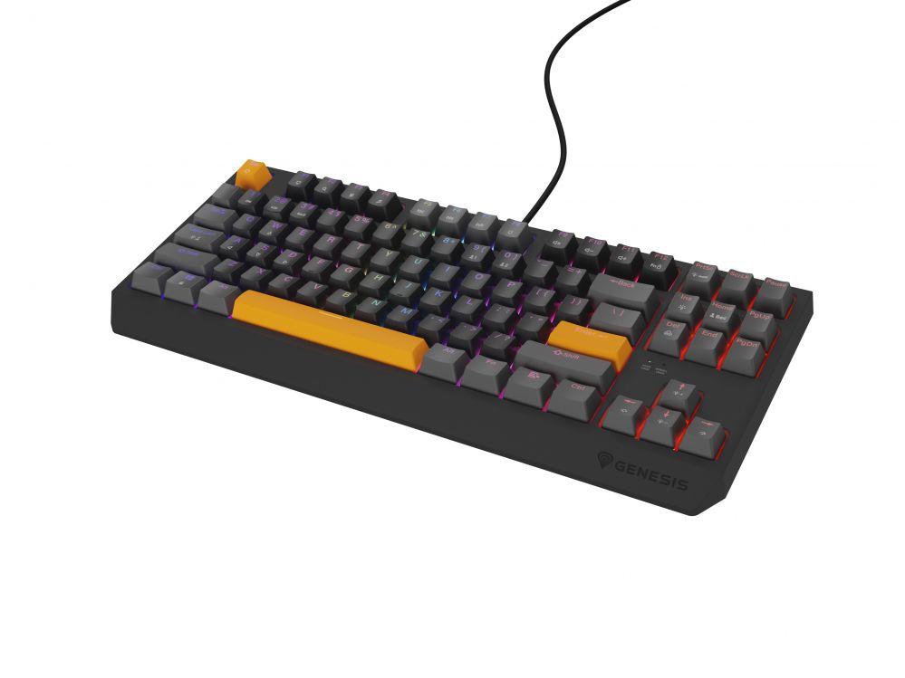 Компьютерная клавиатура Genesis  THOR 230 | Mechanical Gaming Keyboard | Wired | US | Anchor Gray Positive | USB Type-A | Outemu Red