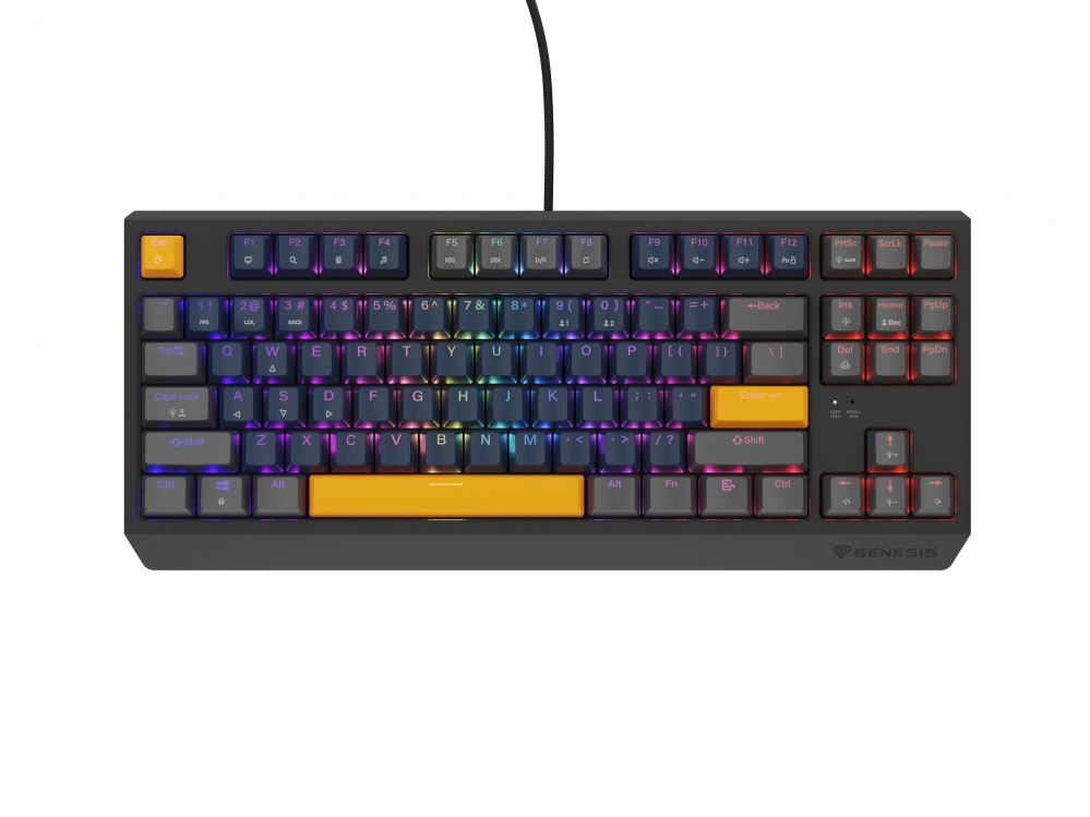 Arvuti klaviatuur Genesis  THOR 230 | Mechanical Gaming Keyboard | Wired | US | Naval Blue Positive | USB Type-A | Outemu Panda
