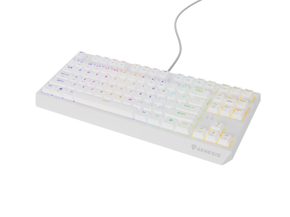 Computer keyboard Genesis  THOR 230 | Mechanical Gaming Keyboard | Wired | US | White | USB Type-A | Outemu Brown