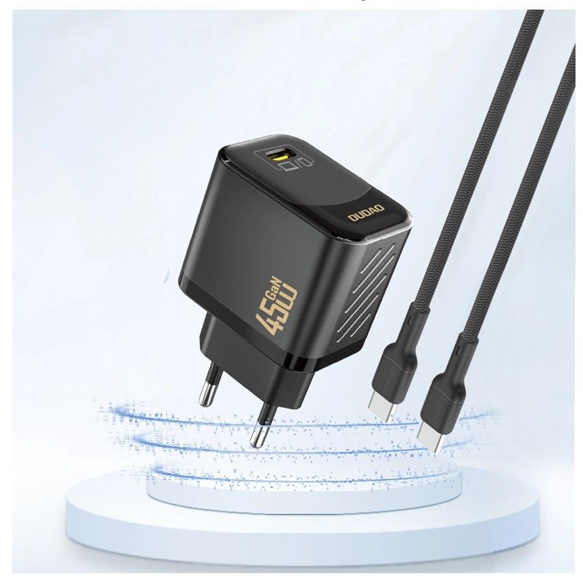 Адаптер Dudao  Dudao A28 45W GaN USB-C Wall Charger - Black Black