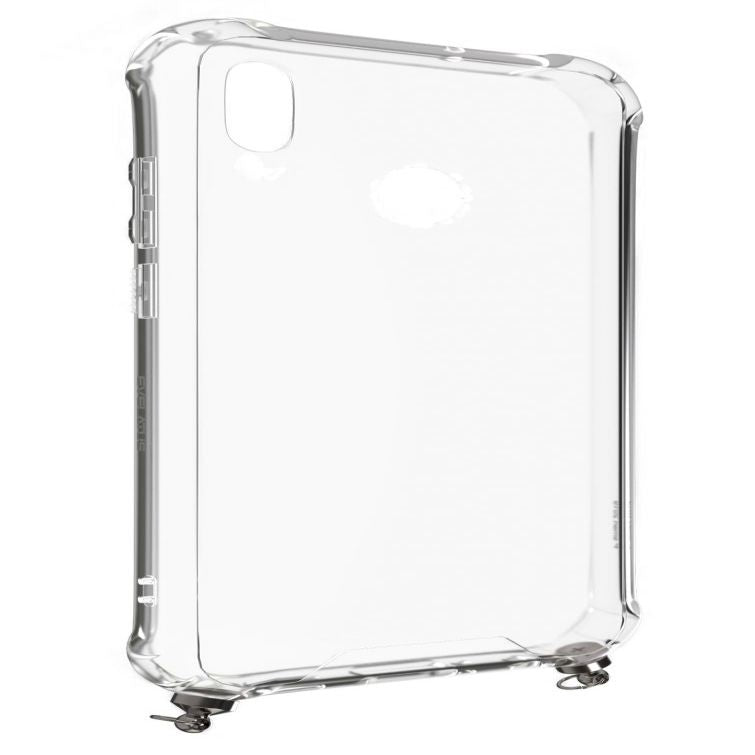 Tagakaaned Evelatus Huawei P Smart 2019 Silicone Transparent with Necklace TPU Strap Silver