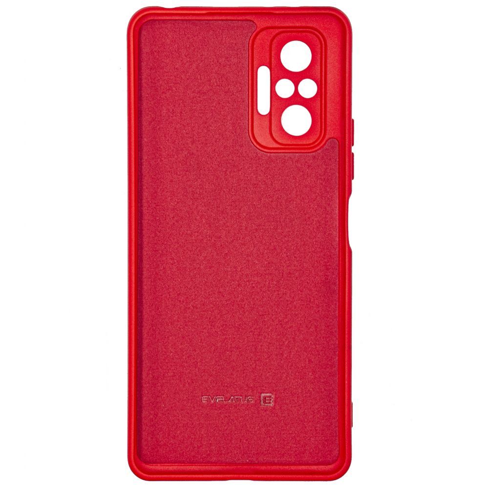 Back panel cover Evelatus Xiaomi Redmi Note 10 Pro Nano Silicone Case Soft Touch TPU Red