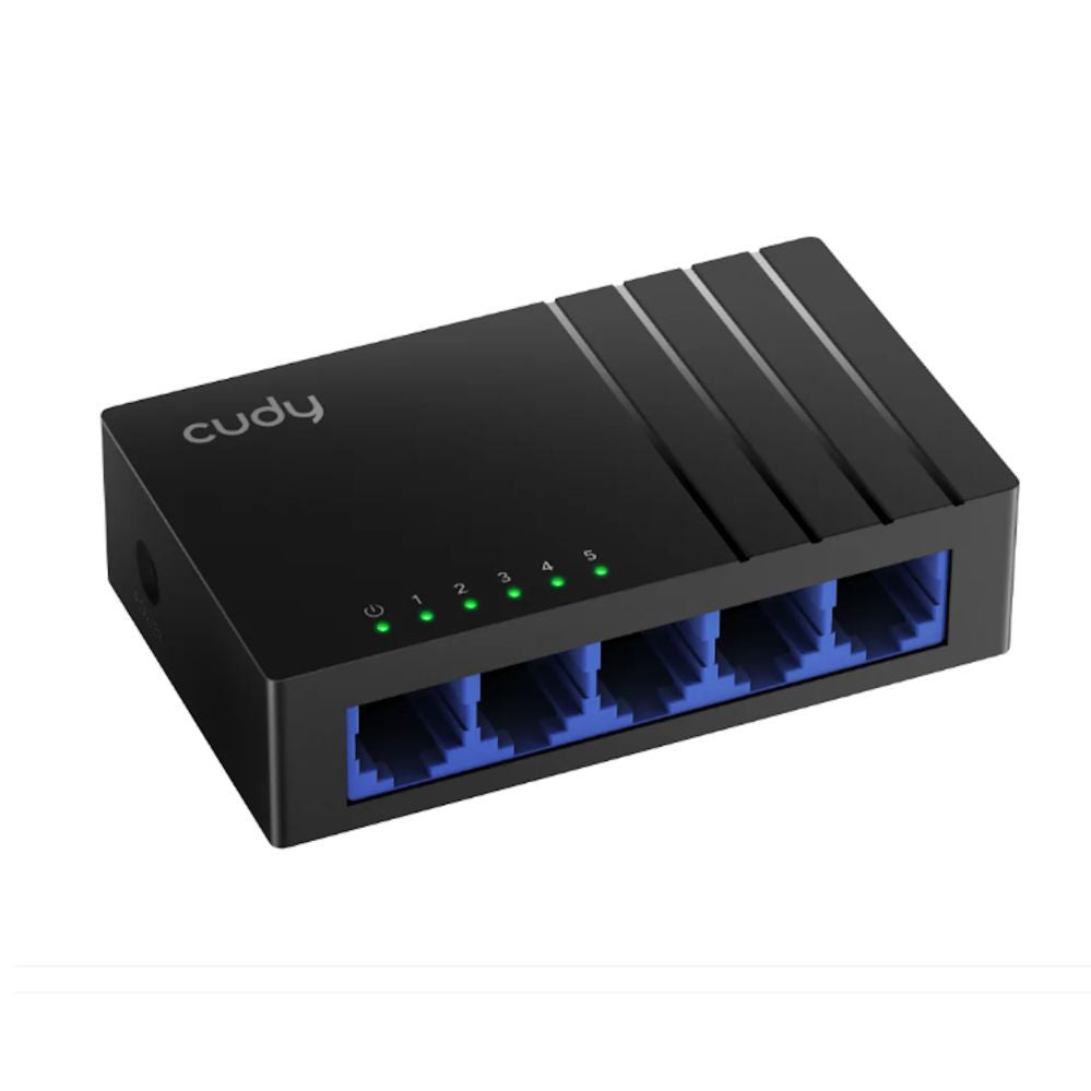 Роутер Cudy  GS105D NetSwitch 5-Port Gigabit Switch IGMP Snooping QoS Loop Prevention Plastic Case Black