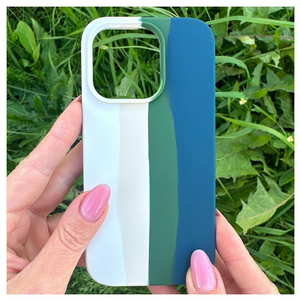 Tagakaaned Evelatus Apple iPhone 14 Pro Silicone case Multi-Colored Green