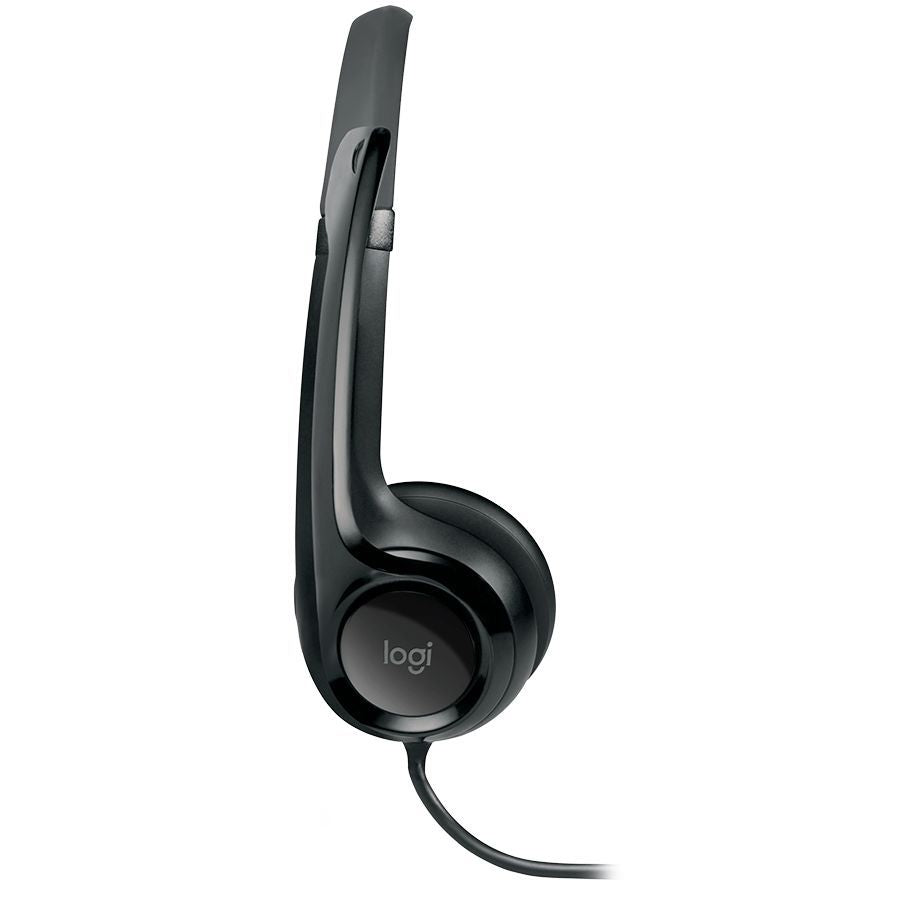 Headphone with microphone Logitech  LOGITECH H390 Corded Headset - BLACK - USB