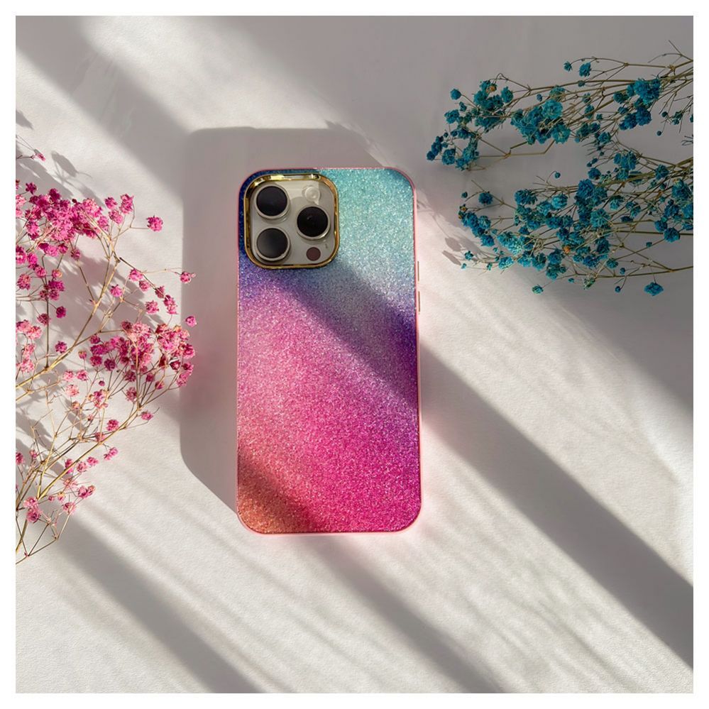 Tagakaaned iLike Apple iPhone 15 Pro Max Print Desire Customized Diamonds Case Pink