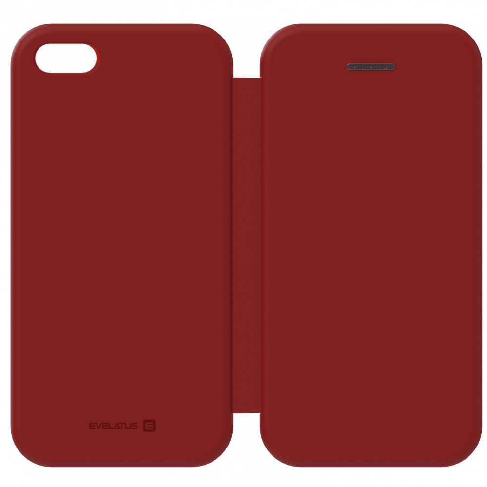 Book case Evelatus Apple iPhone 5/5s/SE Book Case Wine Red
