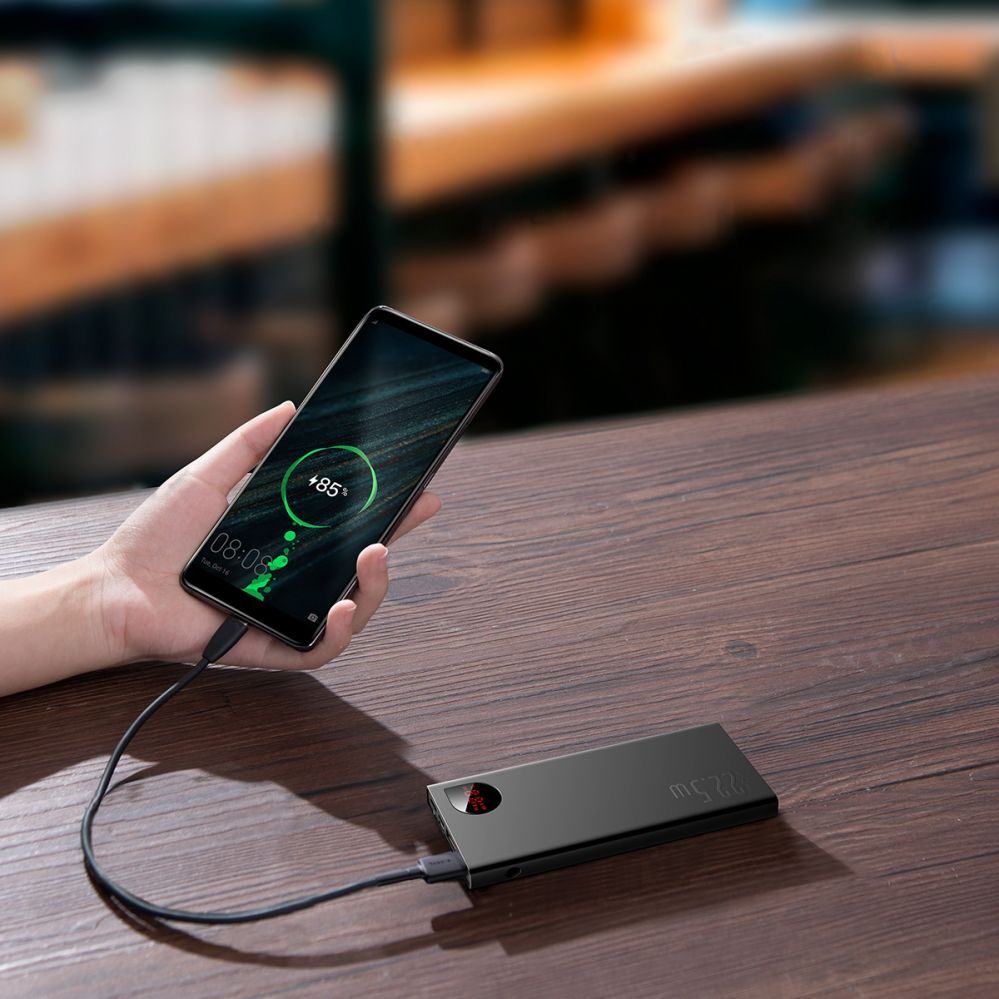 Power bank Baseus  Baseus Adaman Metal power bank with fast charging 10000mAh 22.5W (Overseas Edition 2021) black