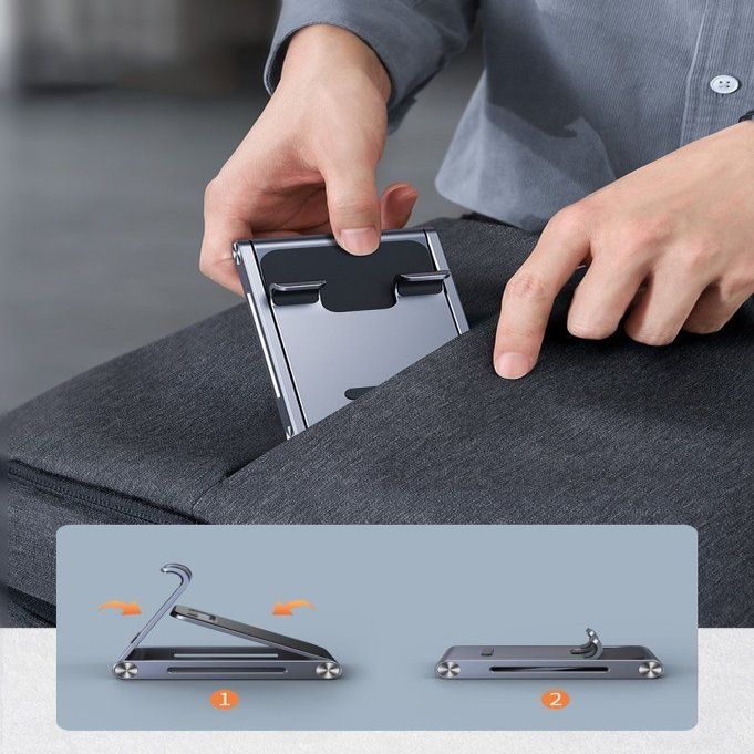 Авто держатель Ugreen  Ugreen metal aluminum folding phone holder tablet gray (LP263 80708)