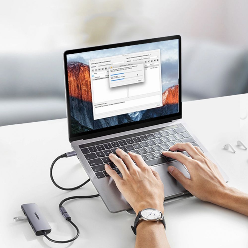 Кабель Ugreen  Ugreen US372 80810 USB-C - USB-C PD QC cable 100W 5A 10Gbps 0.5m - gray