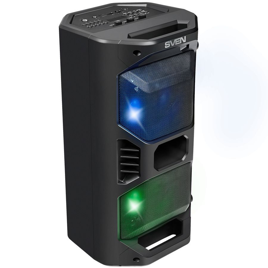 Bluetooth speakers Sven  Speaker SVEN PS-600, black (50W, TWS, Bluetooth, FM, USB, microSD, LED-display, 4000mAh)