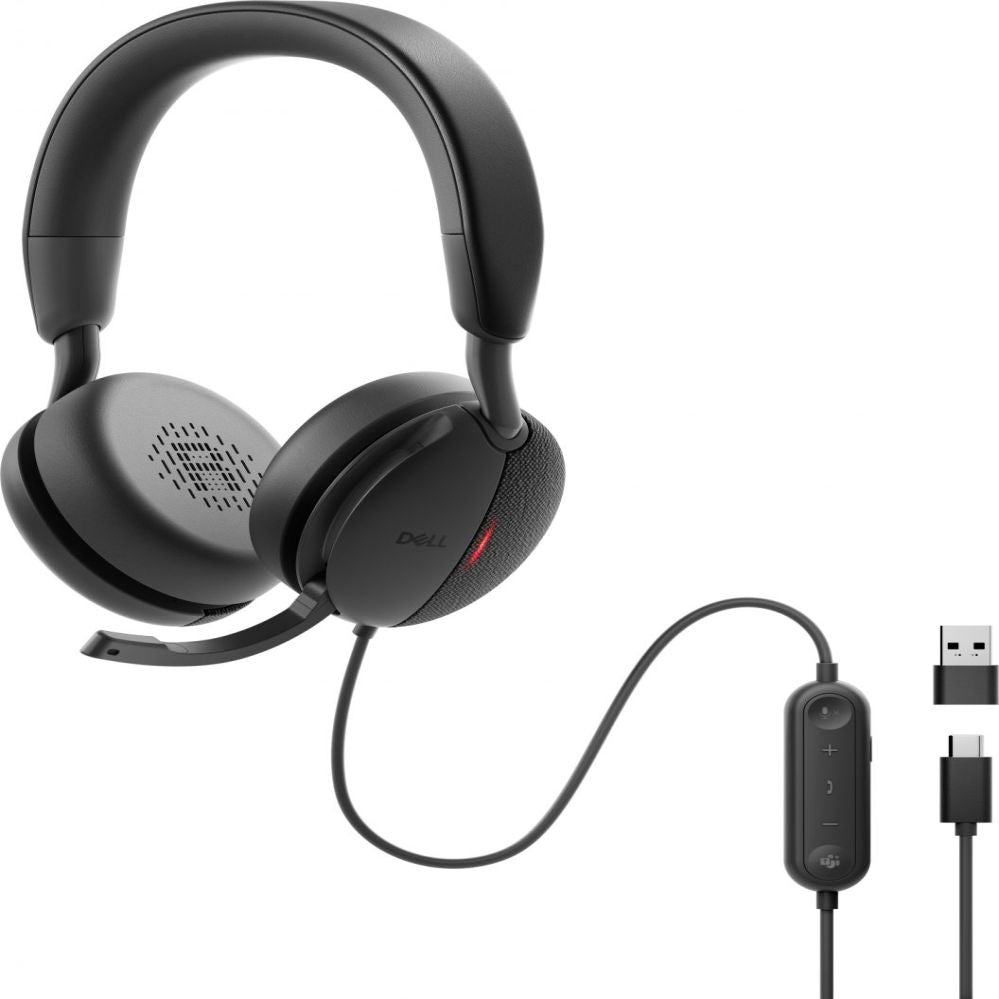 Kõrvaklapid Dell  Pro Wired On-Ear Headset WH5024 Built-in microphone ANC USB Type-A Black