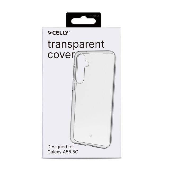 Back panel cover CELLY  CELLY Gelskin back coverSamsung Galaxy A55 5G, Transparent