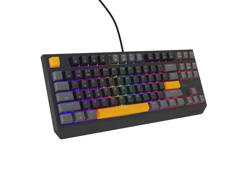 Компьютерная клавиатура Genesis  THOR 230 | Mechanical Gaming Keyboard | Wired | US | Anchor Gray Positive | USB Type-A | Outemu Red