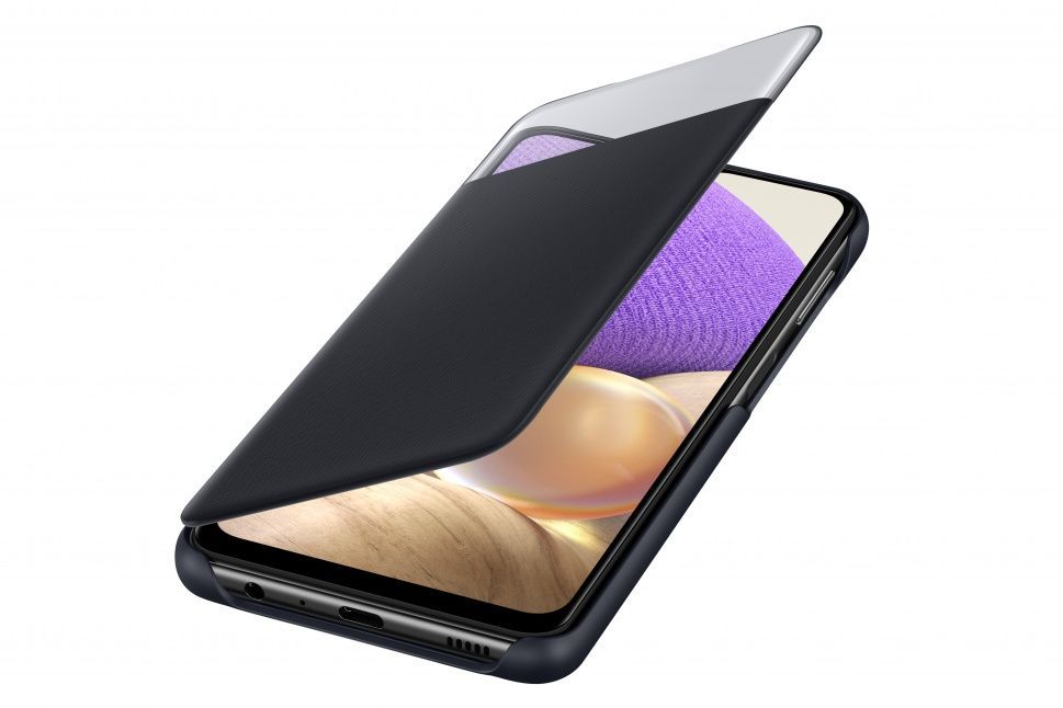 Book case Samsung  Galaxy A42 5G Smart S View Wallet Cover Black