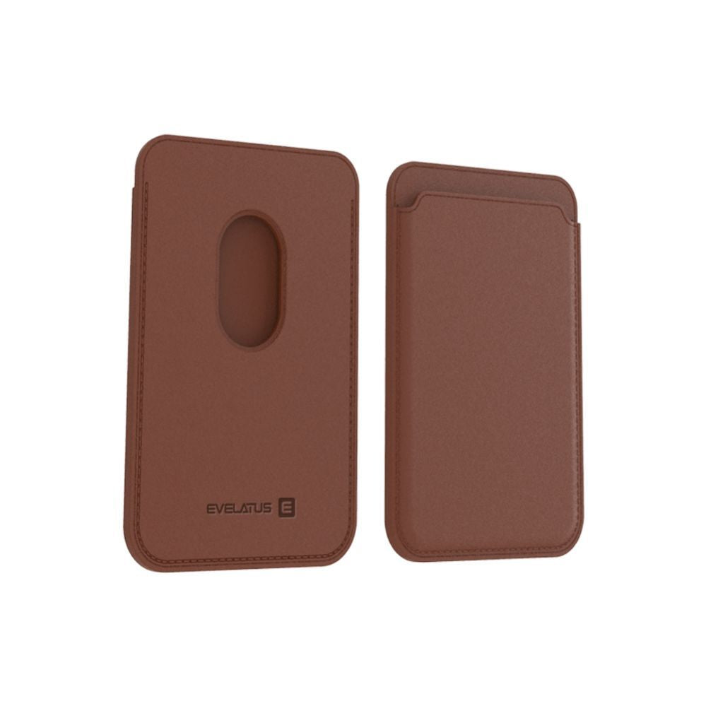 Чехол универсальный карман Evelatus Universal iPhone Genuine leather wallet with MagSafe Brown