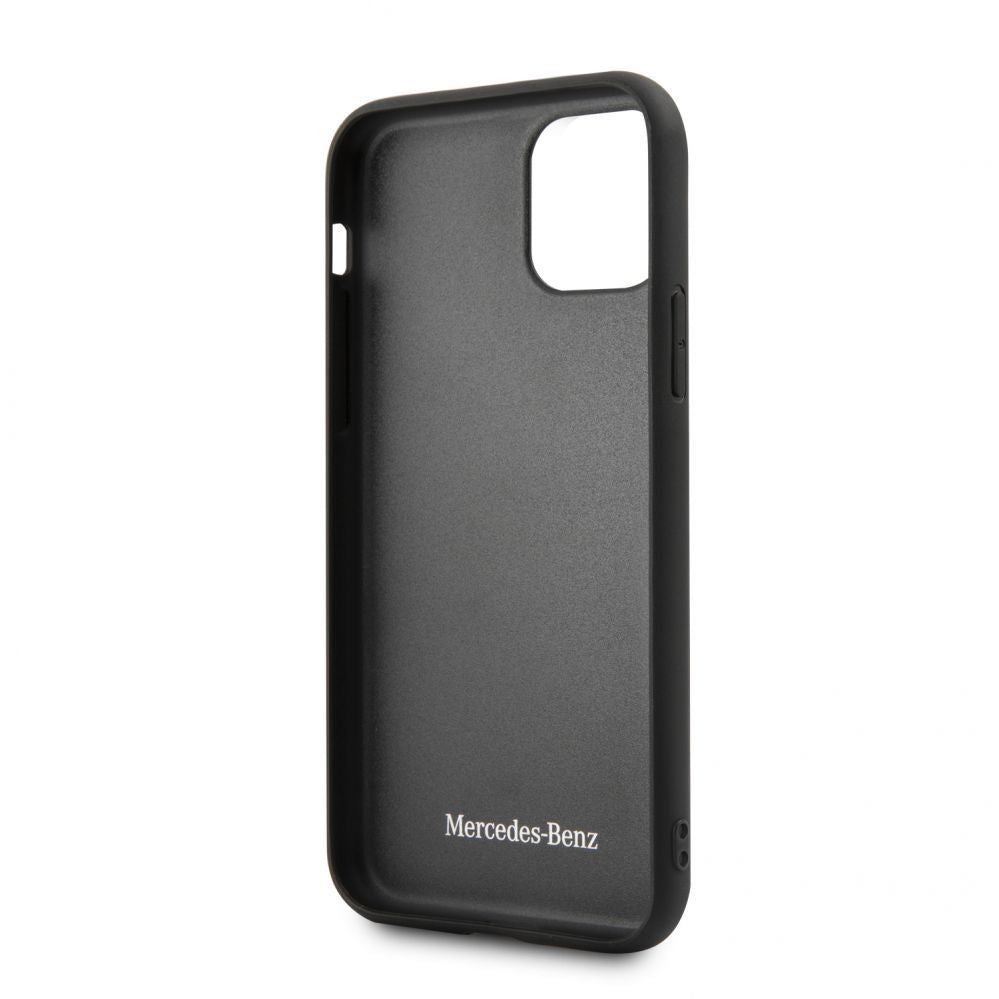 Чехол на заднюю панель Mercedes-Benz Apple iPhone 11 Pro Quilted Genyine Leather Blue