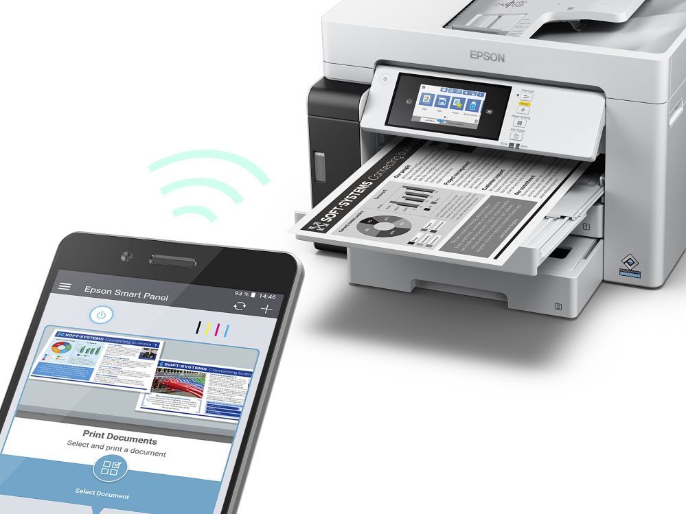 Printer EPSON  Multifunctional printer EcoTank M15180 Contact image sensor (CIS), 3-in-1, Wi-Fi, Black and white