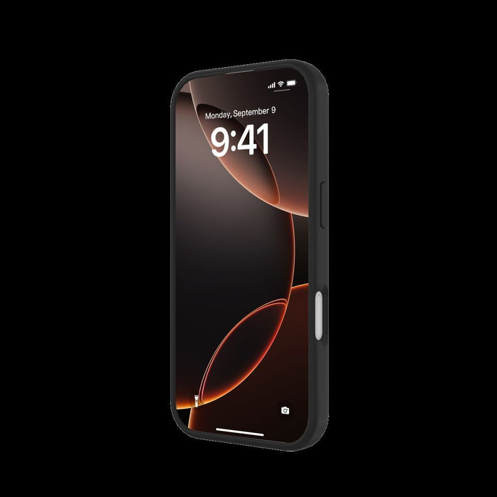 Back panel cover Just Must  JUST MUST REGULAR DEFENSE SILICONE with MAGSAFE for iPhone 17 Black