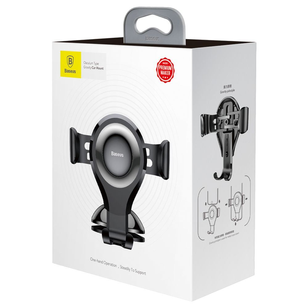 Automaatne hoidja Baseus  Baseus Osculum SUYL-XP01 gravity car holder for windshield or dashboard - black