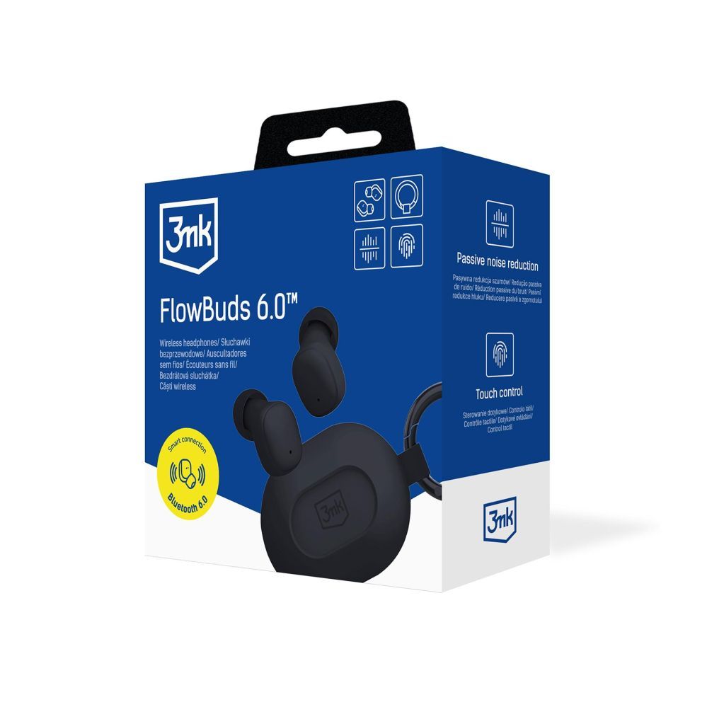 Другие товары 3MK  TWS 3mk FlowBuds 6.0 Wireless Headphones - Black