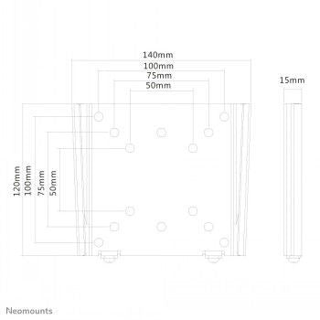 TV bracket NEOMOUNTS BY NEWSTAR  NEWSTAR FLAT SCREEN WALL MOUNT (FIXED, ULTRATHIN) 10-30" BLACK