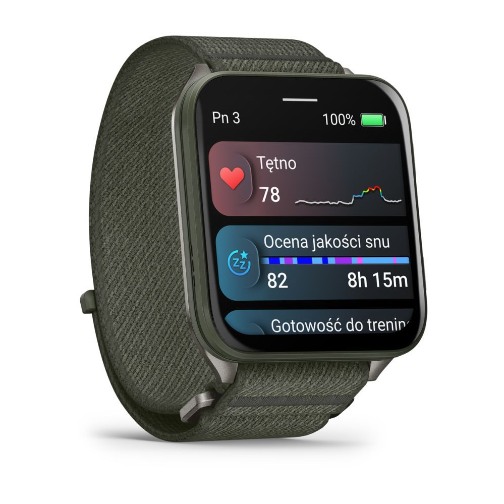 Nutikell Garmin  Venu X1 Moss with Titanium Caseback and Moss ComfortFit Nylon Band