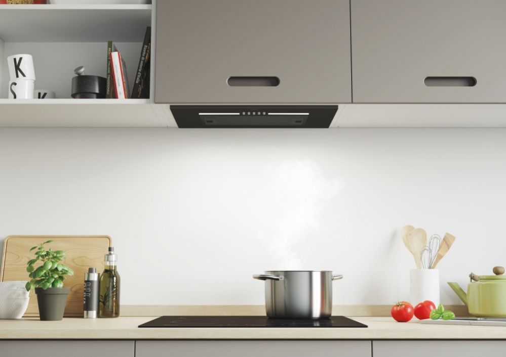 Integreeritav õhupuhasti Candy  CPY5MBG Hood, C, Built-in, Width 52 cm, Extraction power 298 m³/h, Mechanical control, Black Glass