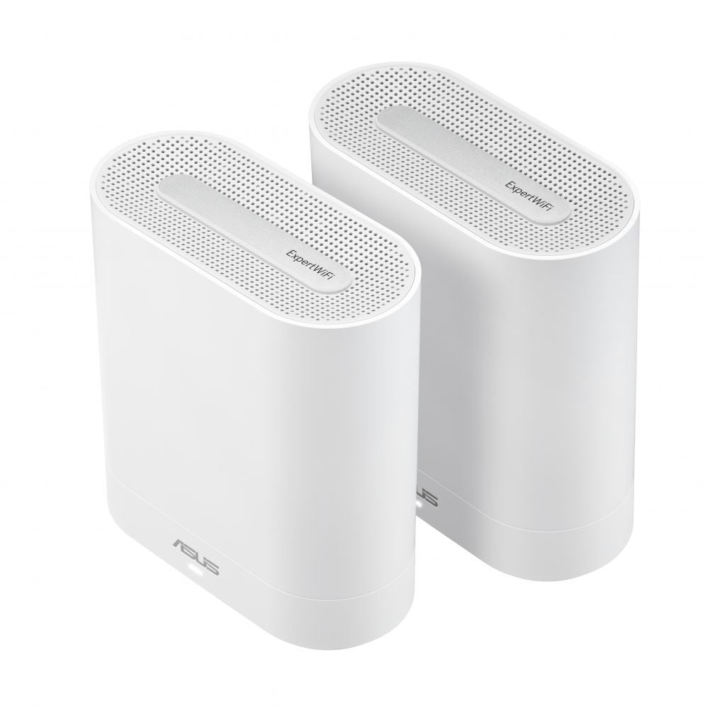 Роутер Asus  Wifi 6 802.11ax Tri-band Business Mesh System  EBM68 (2-Pack) 802.11ax, 4804 Mbit/s, 10/100/1000 Mbit/s, Ethernet LAN (RJ-45) ports 3, MU-MiMO No, No mobile broadband, Antenna type Internal, White