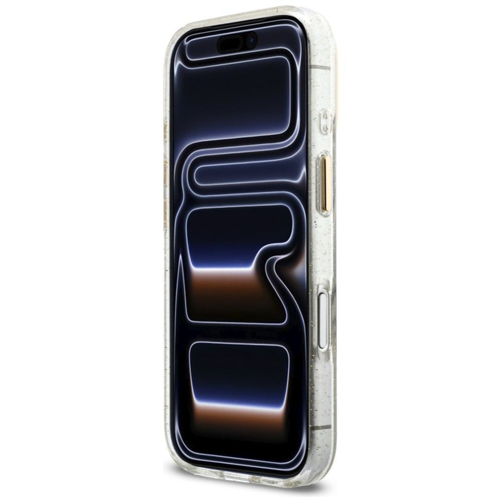 Другие товары Guess  Guess IML Glitters Script Strap MagSafe Case for iPhone 17 Pro - Clear