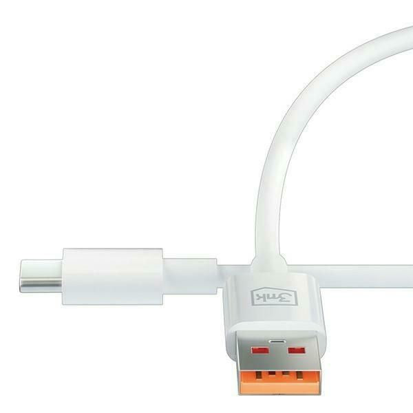 Kaabel 3MK  3MK Hyper Cable USB-A to USB-C 5A 60W 1.2m biały/white kabel