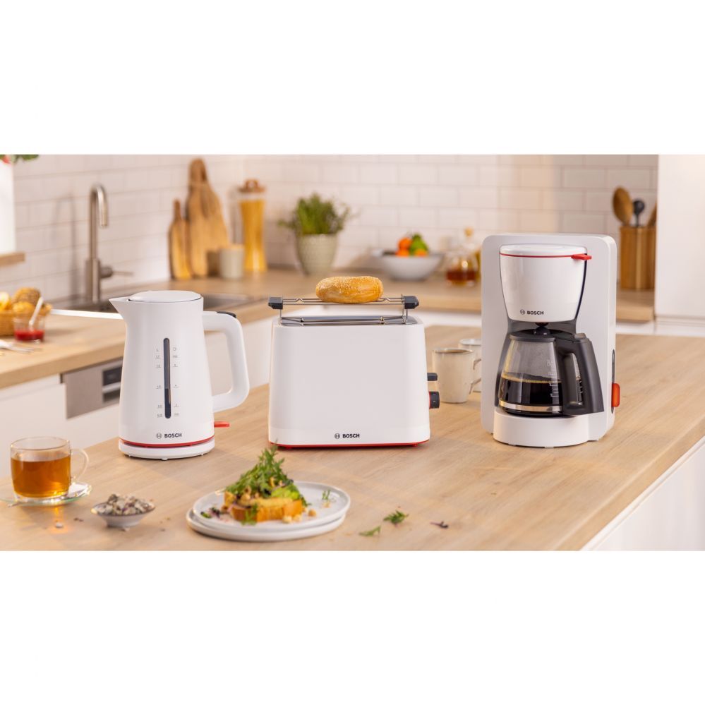 Röster Bosch  Compact Toaster | TAT3M121 MyMoment | Number of slots 2 | Housing material Plastic | White