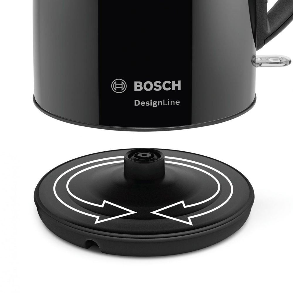 Чайник Bosch  | Kettle | DesignLine TWK3P423 | Electric | 2400 W | 1.7 L | Stainless steel | 360° rotational base | Jet black polished