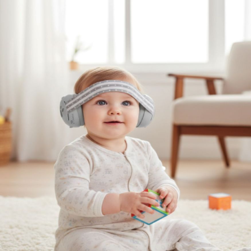 Другие товары momini  Momini kids noise-reducing earmuffs Mimi Grey