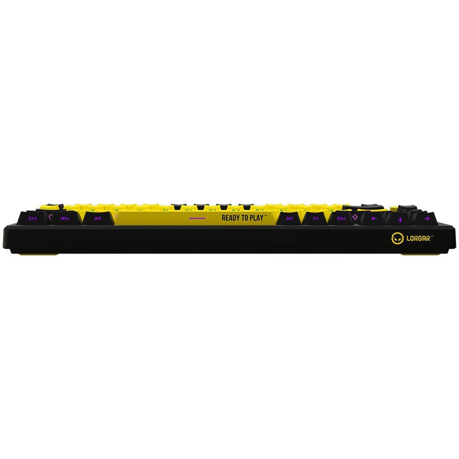 Computer keyboard LORGAR  LORGAR KBP7075W, Wireless 75% Mechanical Gaming Keyboard Pro, Black/yellow, EN layout