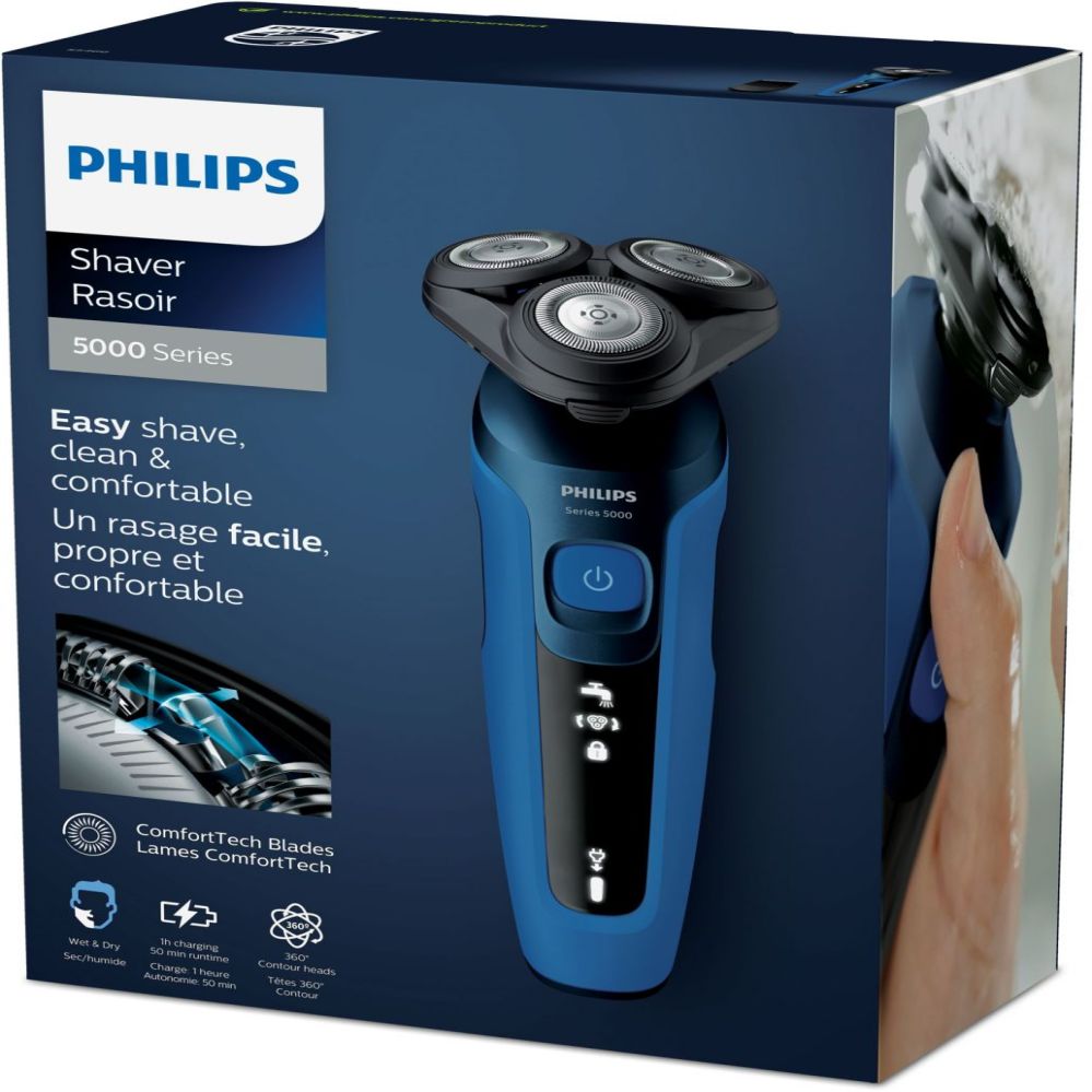 Razor Philips  S5466/17 Electric shaver, Wet and dry, Royal Blue