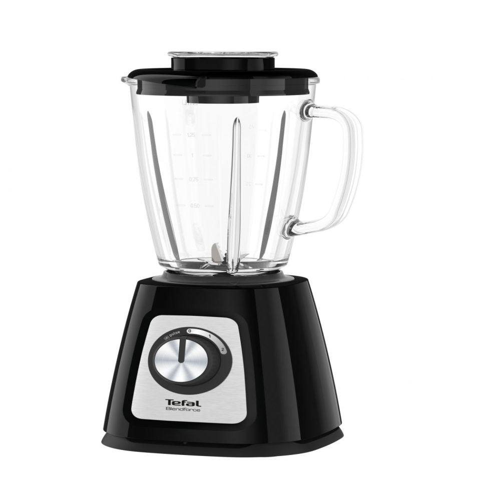 Mixers and blenders TEFAL  Blender BL438831 BlendForce Tabletop, 800 W, Jar material Glass, Jar capacity 1.25 L, Ice crushing, Black