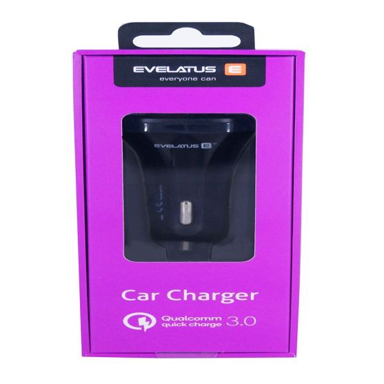 Авто зарядка Evelatus - Evelatus Quick Car Charger QCC02 Black