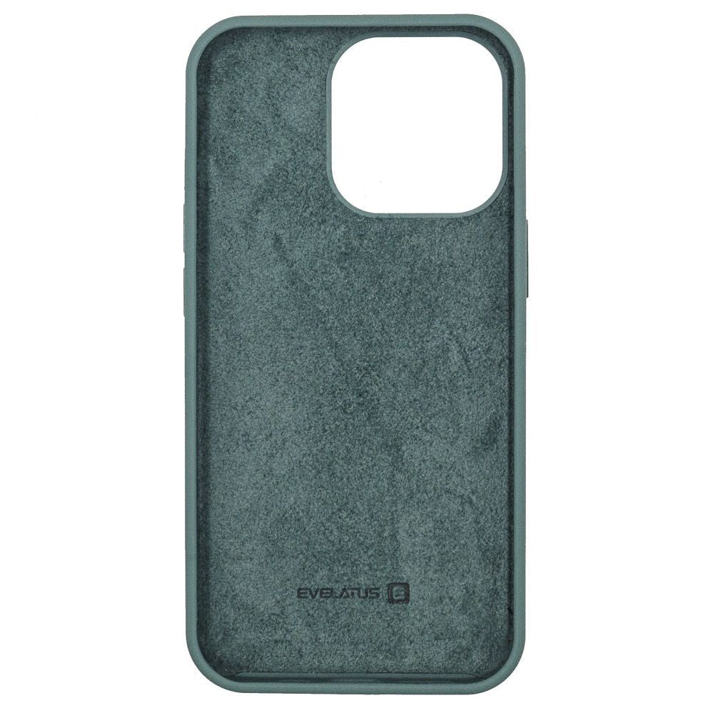 Back panel cover Evelatus Apple iPhone 13 Pro Max Premium Soft Touch Silicone Case Pine Green