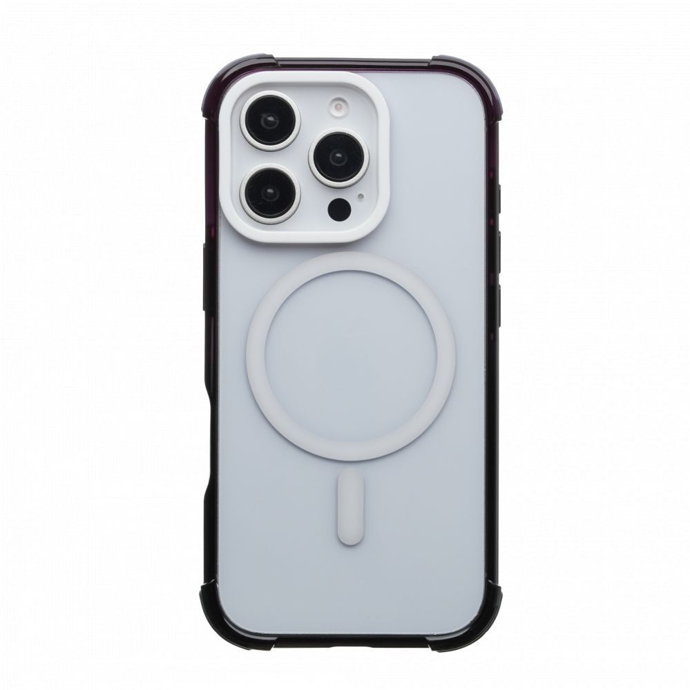 Back panel cover Evelatus Apple iPhone 16 Pro Defender Gradient Color MagSafe Black Purple