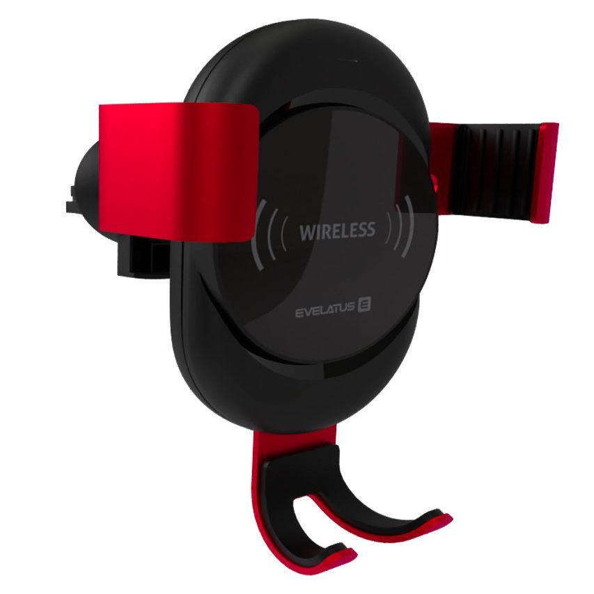 Авто держатель Evelatus - Gravity Car Holder with Wireless Charger WCH02 Red