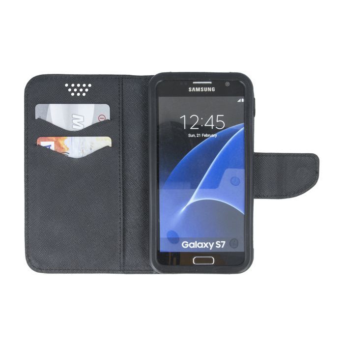 Kaaned - kaaned GreenGo Universal Fancy Smart Universal 5.5 Silicon Case Black