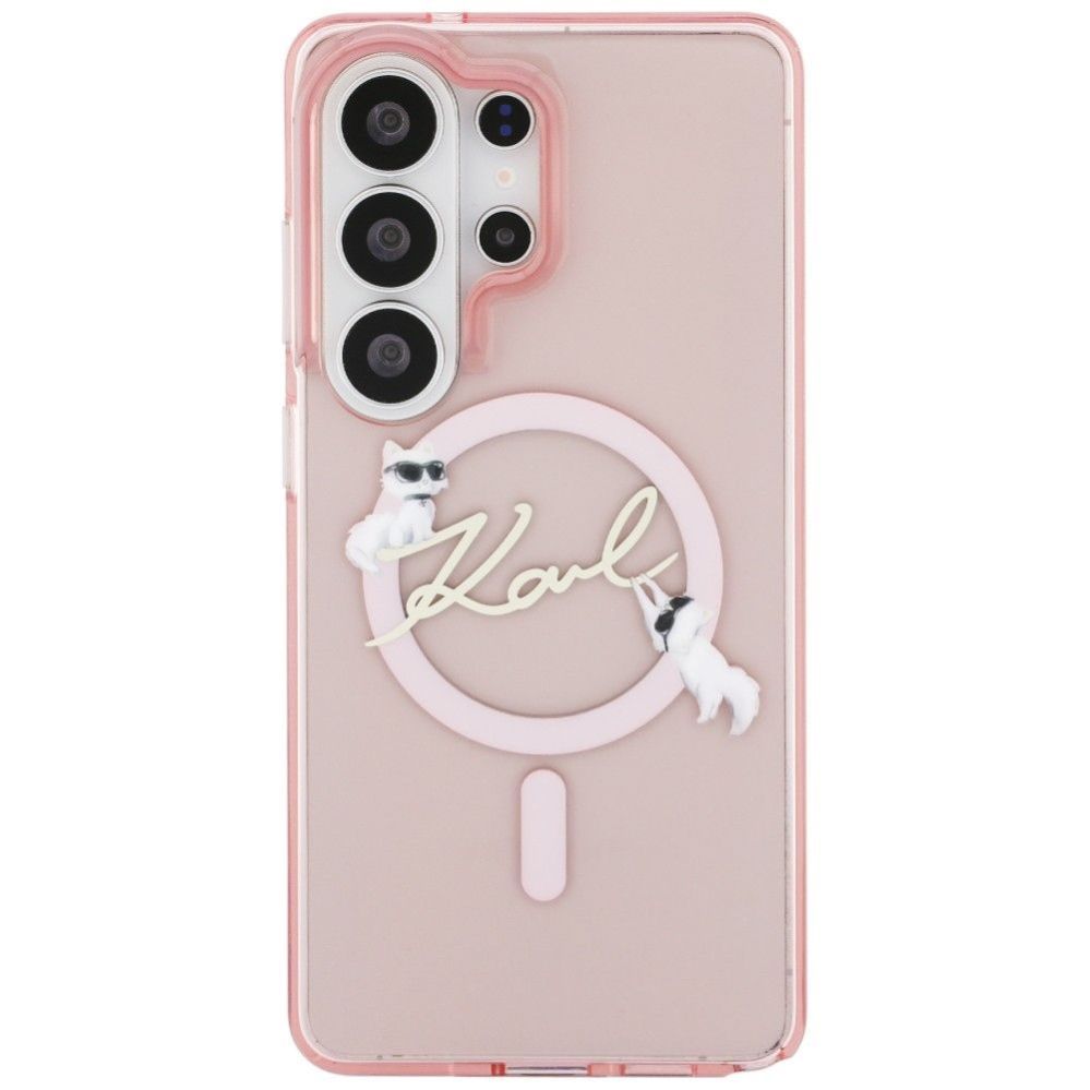 Tagakaaned Karl Lagerfeld  KARL LAGERFELD case for SAMSUNG S26 Ultra KLHMS26L5HKSCAP (Magnetic IML KC Script) pink
