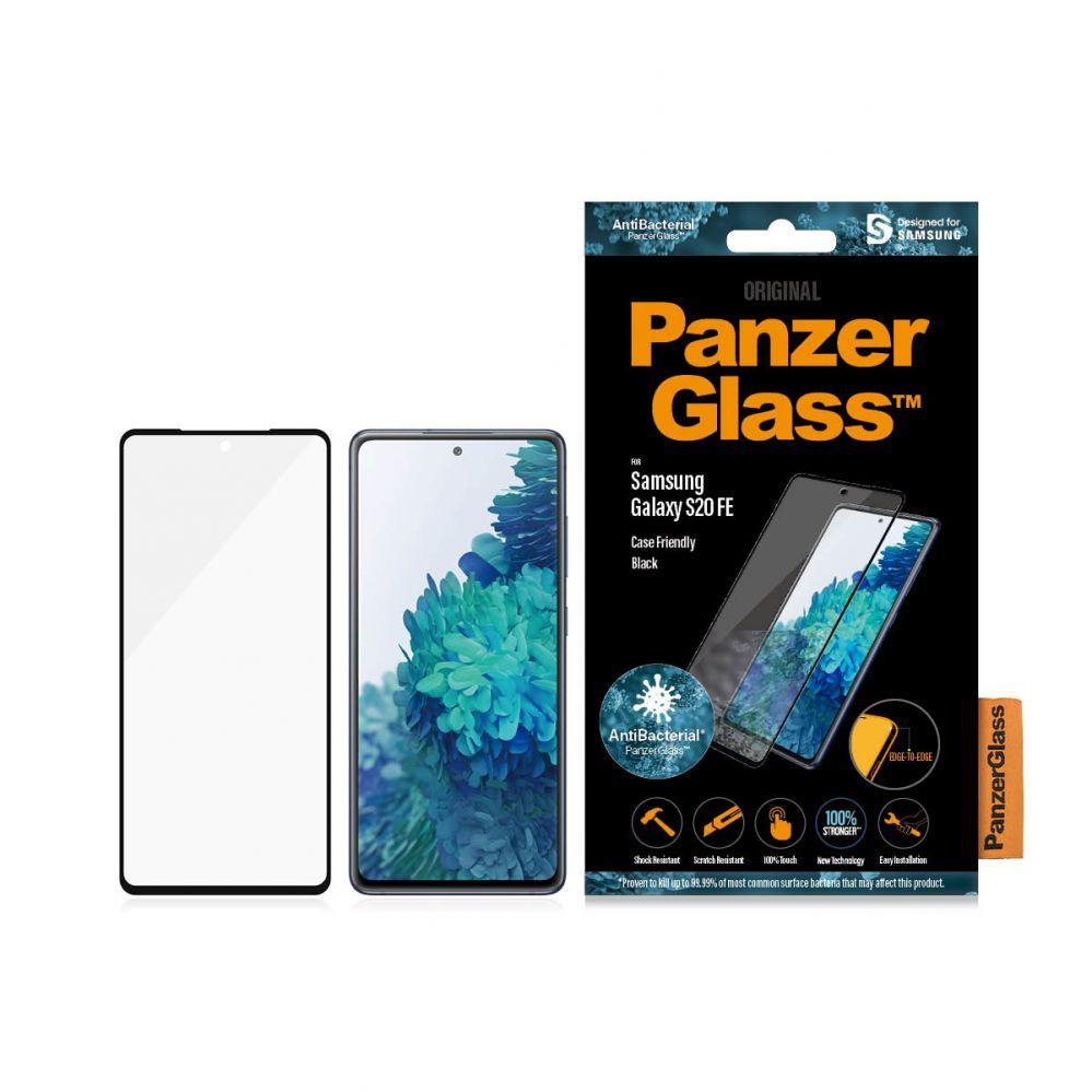 Tagakaaned PanzerGlass  Samsung, Galaxy S20 FE CF, Glass, Black, Clear Screen Protector