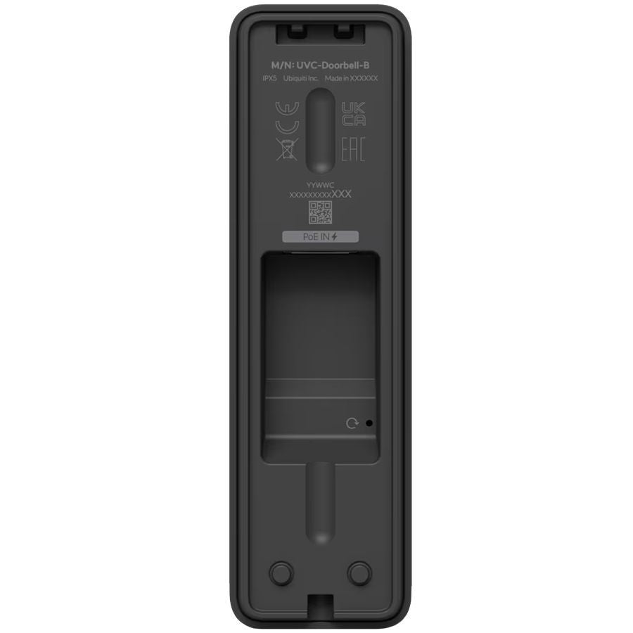Webcam UBIQUITI  Ubiquiti Doorbell Lite - Compact PoE video doorbell with two-way audio and versatile mounting options, black.