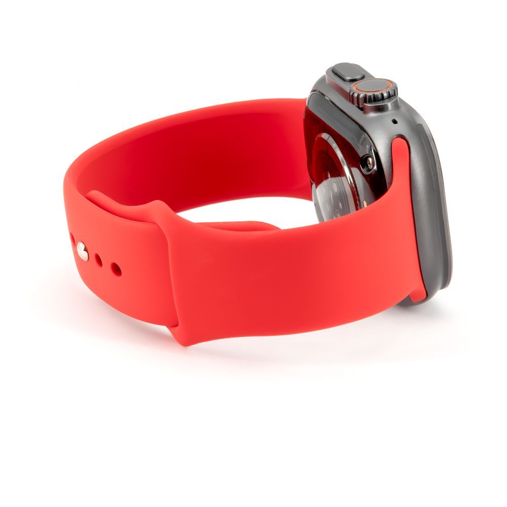 Rihm Connect  Watch 42/44/45mm Silicone Loop Watch Strap (140mm M/L) Red