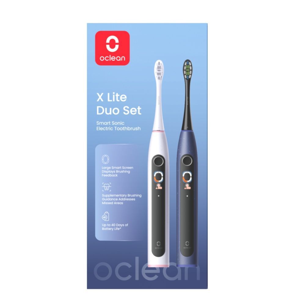 Muud kaubad oclean  Oclean Electric Toothbrush X Lite Duo Set Dark Blue&Grey