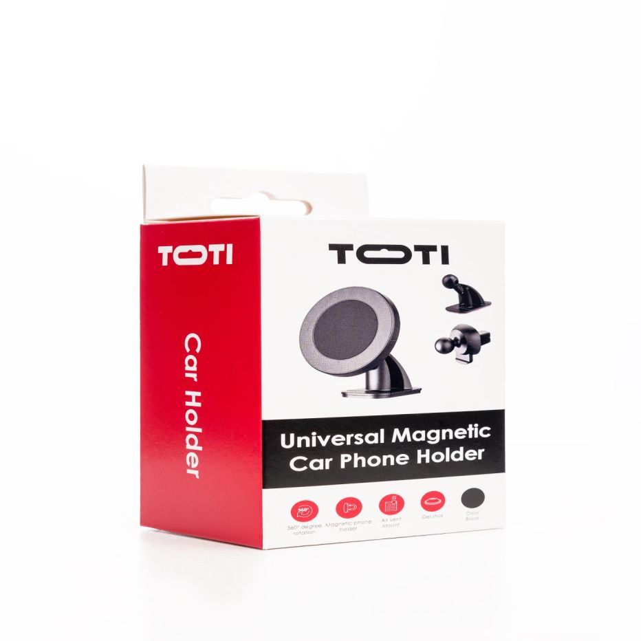 Auto holder seek toti  SEEK TOTI Magnetic Round Shape Car Holder with 3M Glue Mount